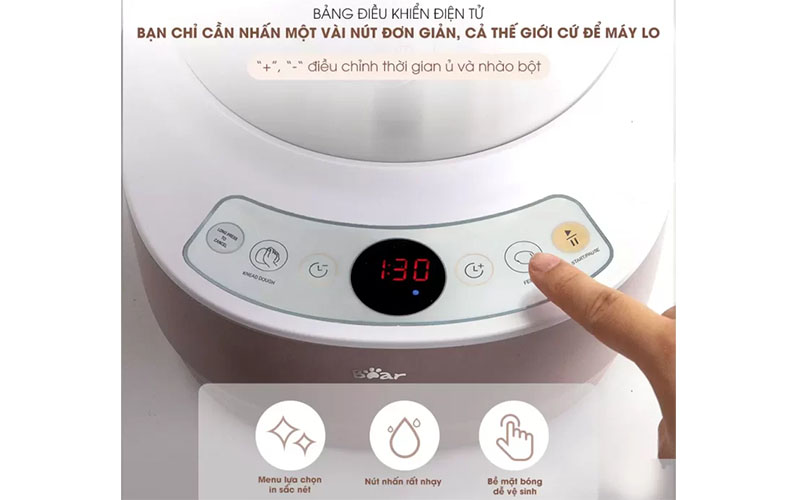 Máy nhào bột tự động Bear DM-B35V1 - Hàng chính hãng