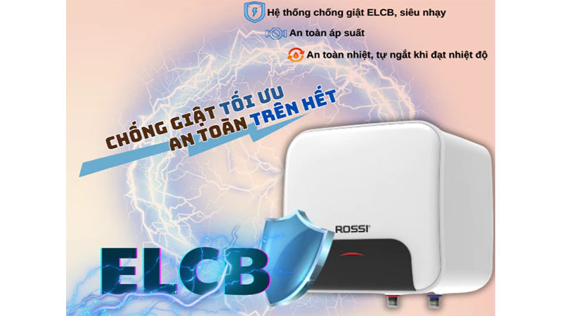 Bình nóng lạnh gián tiếp Rossi Blanc RBC-20SQ - Hàng chính hãng