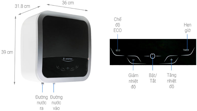 Máy nước nóng Ariston AN2 15 TOP WI-FI 2.5FE - Hàng chính hãng