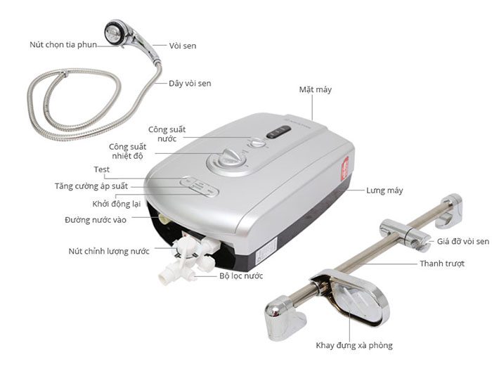 Máy nước nóng Ariston BE-4522EP 4.5 kW (Bạc)