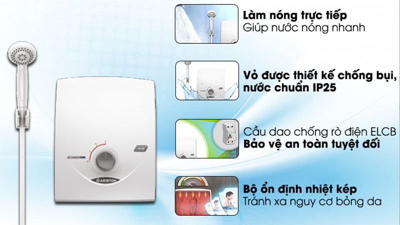 Máy nước nóng Ariston SB35PE-VN - Hàng chính hãng