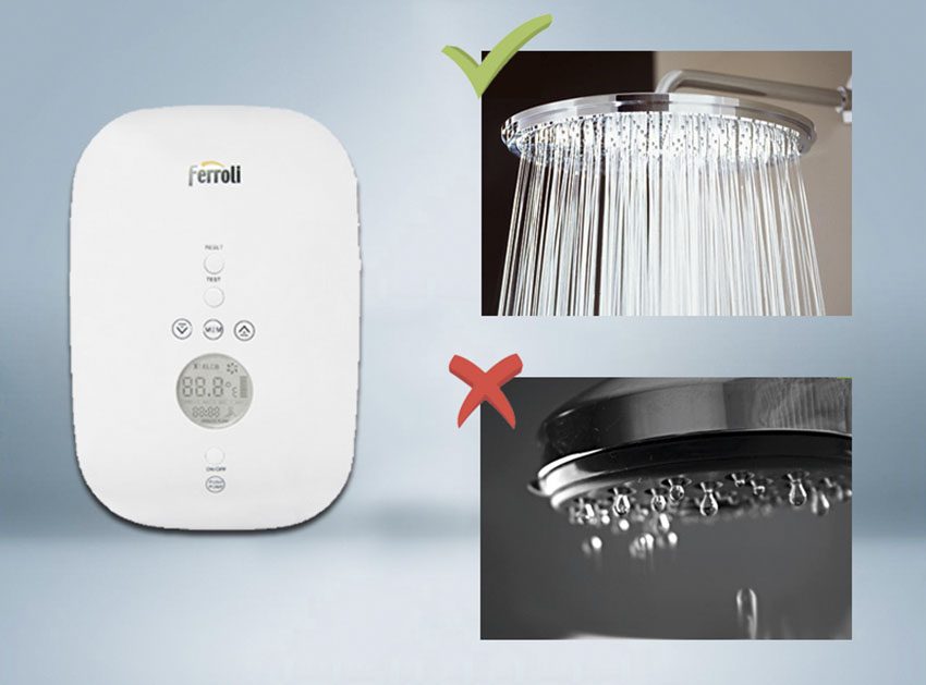 Hệ thống bơm mạnh mẽ của máy nước nóng Ferroli Divo SDP 4.5S