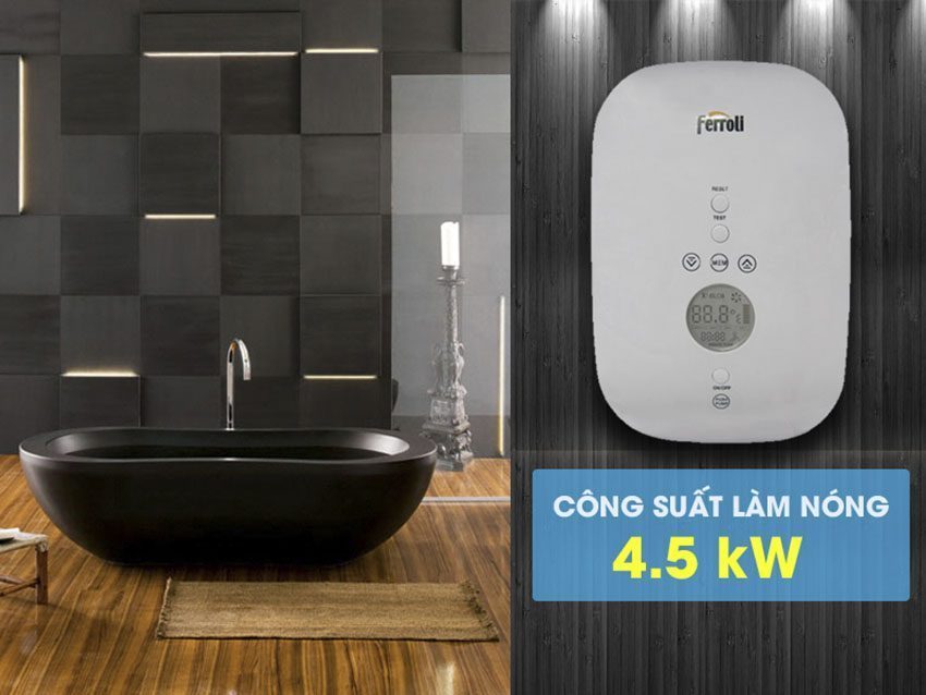 Công suất của máy nước nóng Ferroli Divo SDP 4.5S