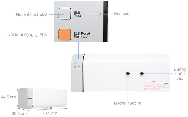 Thiết kế của Máy nước nóng Panasonic DH-30HAMVW