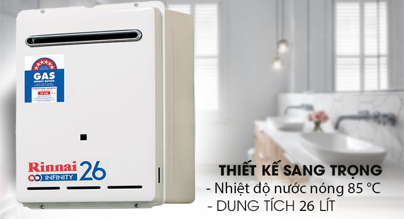 Máy nước nóng gas Rinnai REU-VRM2632WC-ASN - Hàng chính hãng