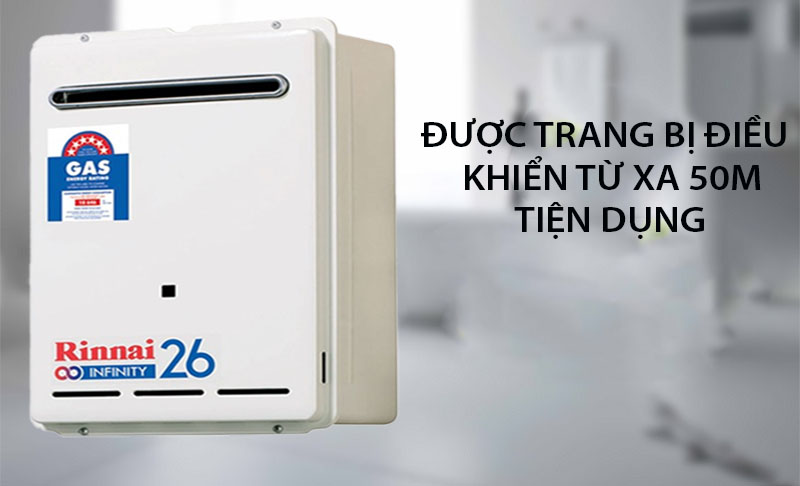 Máy nước nóng gas Rinnai REU-VRM2632WC-ASN - Hàng chính hãng