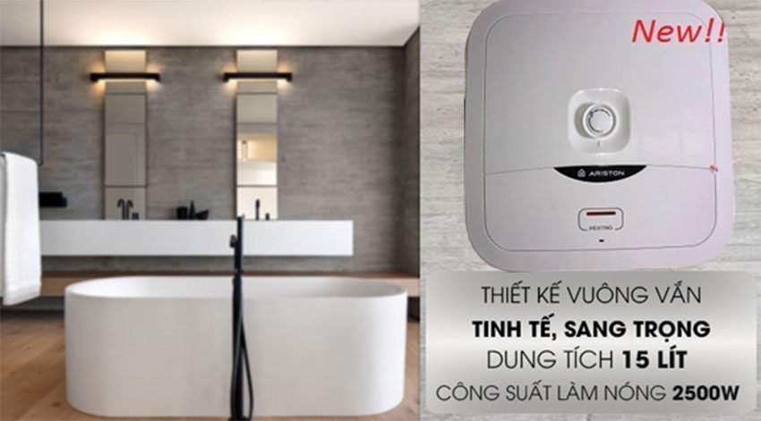 Máy nước nóng gián tiếp Ariston AN2 15 B 2.5 FE - Hàng chính hãng