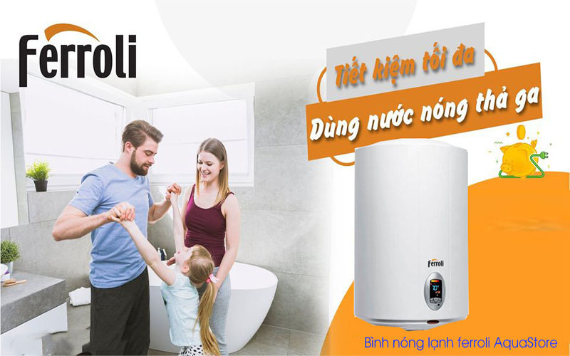 Máy nước nóng gián tiếp Ferroli AQUASTORE E125L - Hàng chính hãng