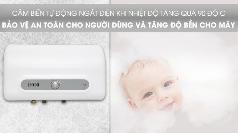 Máy nước nóng gián tiếp Ferroli QQ EVO 15L SE - Hàng chính hãng
