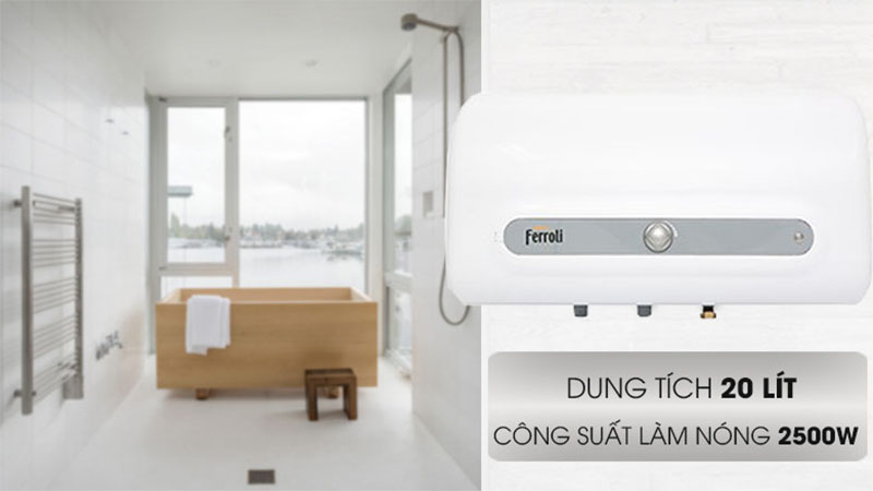 Máy nước nóng gián tiếp Ferroli QQ EVO ME 20L - Hàng chính hãng