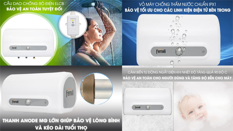 Máy nước nóng gián tiếp Ferroli QQ EVO ME 20L - Hàng chính hãng