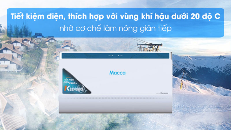 Chế độ làm nóng gián tiếp của Máy nước nóng gián tiếp Kangaroo KG75A2