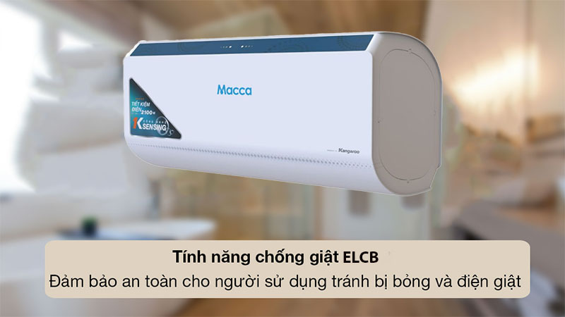 Tính năng an toàn ELCB của Máy nước nóng gián tiếp Kangaroo KG75A3