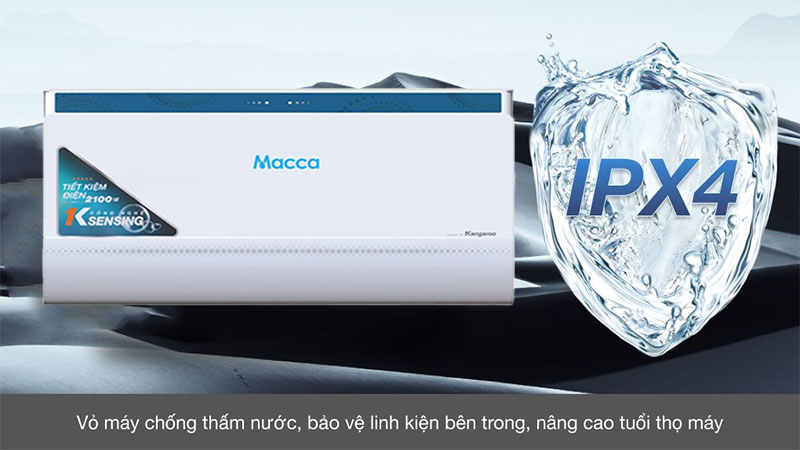 Công nghệ chống thấp nước IPX4 của Máy nước nóng gián tiếp Kangaroo KG75A3