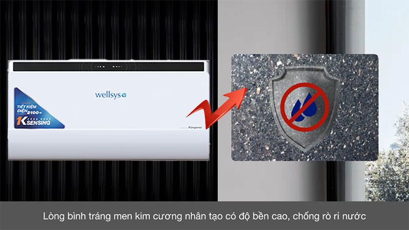 Máy nước nóng gián tiếp Kangaroo KG77A3 - Hàng chính hãng