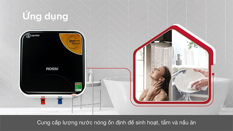 Bình nước nóng gián tiếp Rossi S-Series RSS-30SQ - Hàng chính hãng