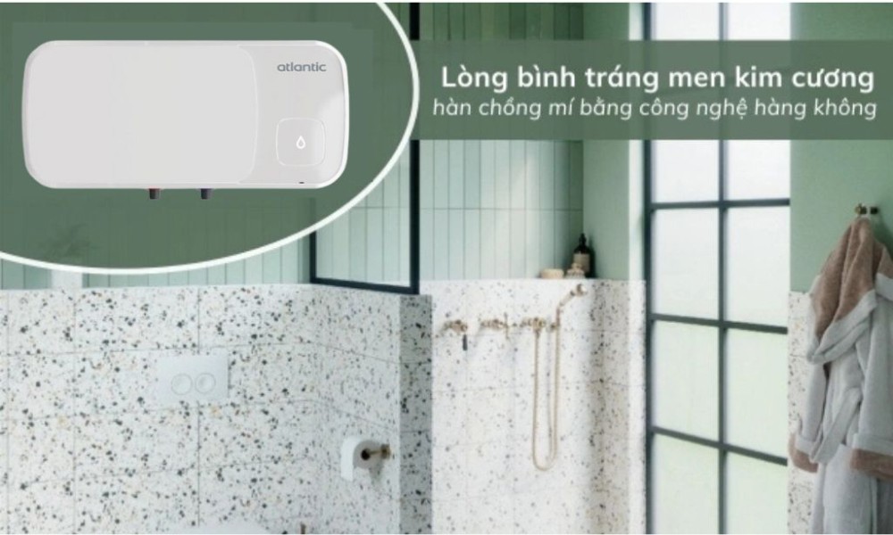 Máy nước nóng gián tiếp Atlantic 30 lít SWH 30H M-6 AMI SLIM - Hàng chính hãng