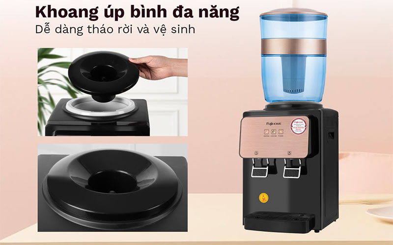 Cây nước nóng lạnh để bàn mini Fujihome WD03E - Hàng chính hãng