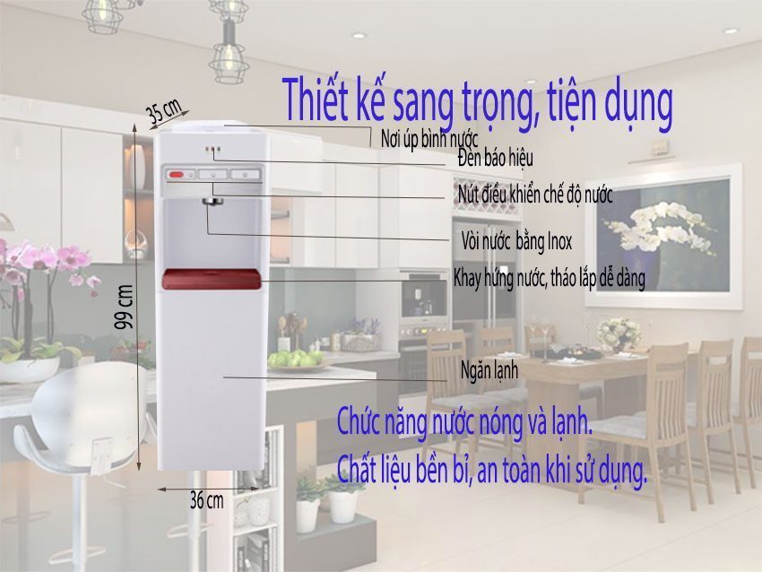 Máy nước nóng lạnh Kangaroo KG33A3 - Hàng chính hãng