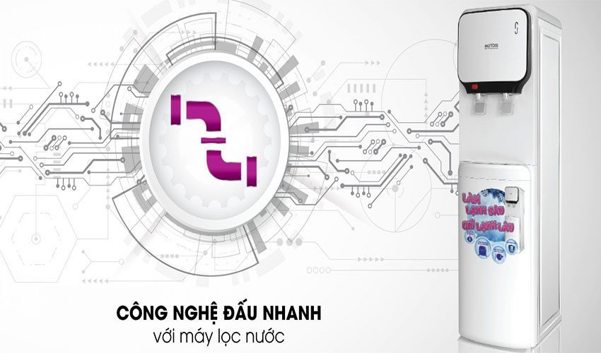 Công nghệ đấu nhanh của Máy nước nóng lạnh Mutosi MD-200S