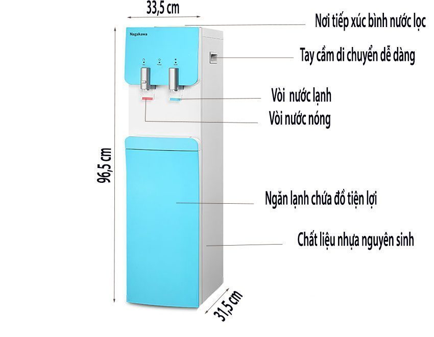 Máy nước nóng lạnh Nagakawa NAG1101 - Hàng chính hãng