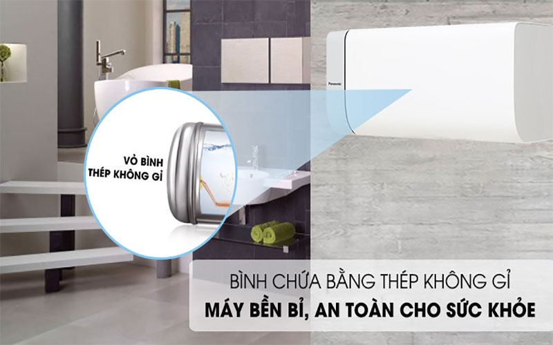 Chất liệu bình chứa của Máy nước nóng lạnh Panasonic DH-30HBMVW