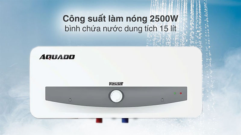 Máy nước nóng gián tiếp Rossi Aquado RAO RSR15SL - Hàng chính hãng