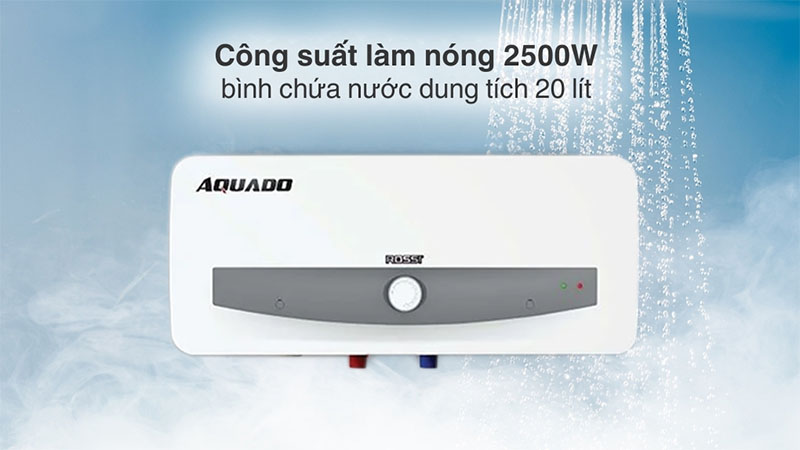 Máy nước nóng gián tiếp Rossi Aquado RAO RSR20SL - Hàng chính hãng