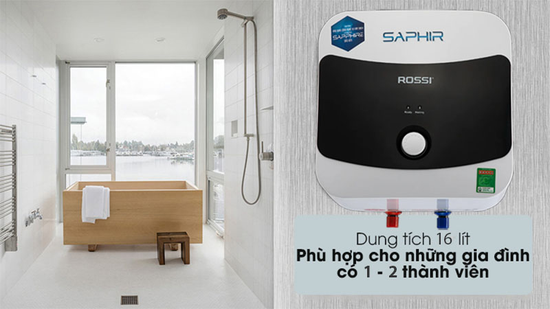 Máy nóng lạnh gián tiếp Rossi Saphir RSR-16SQ - Hàng chính hãng