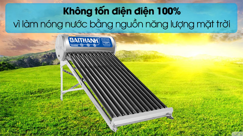 Máy nước nóng năng lượng mặt trời Đại Thành 130 lít Classic 58-12 - Hàng chính hãng