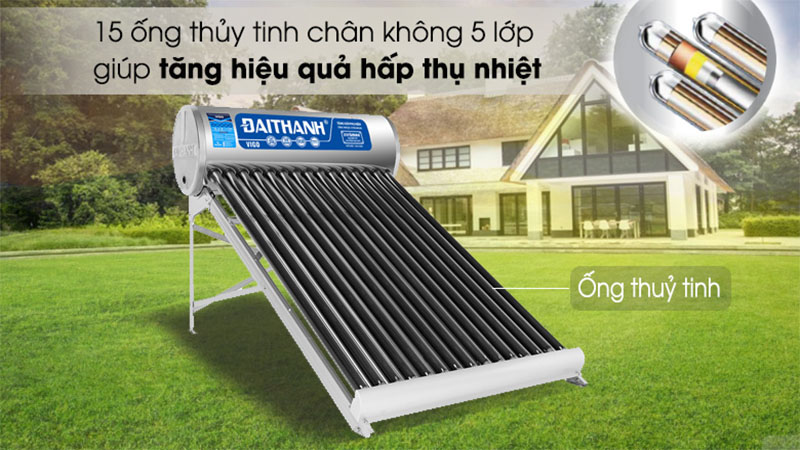 Máy nước nóng năng lượng mặt trời Đại Thành 160 lít Vigo 58-15 - Hàng chính hãng