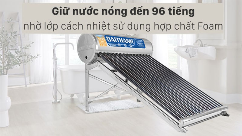 Máy nước nóng năng lượng mặt trời Đại Thành 160 lít Classic 58-15 - Hàng chính hãng