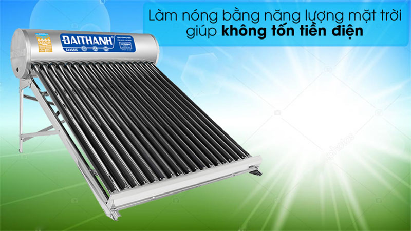 Máy nước nóng năng lượng mặt trời Đại Thành 180 lít Classic 58-18 - Hàng chính hãng