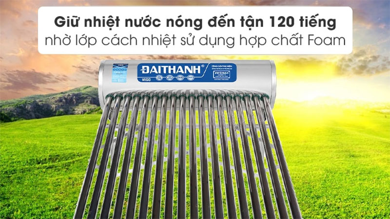 Máy nước nóng năng lượng mặt trời Đại Thành 180 lít Vigo 58-18 - Hàng chính hãng