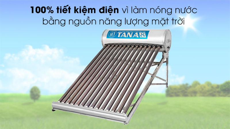 Máy nước nóng năng lượng mặt trời GO 58-18 Tân Á 8 TA8-180 - Hàng chính hãng
