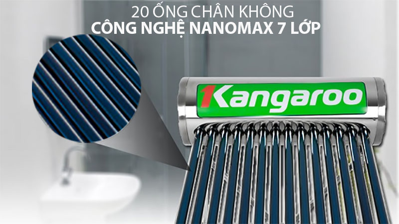 Máy nước nóng năng lượng mặt trời Kangaroo GD2020 - Hàng chính hãng