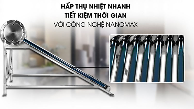 Công nghệ Nanomax của Máy nước nóng năng lượng mặt trời Kangaroo GD2424
