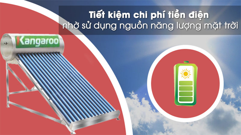 Cơ chế hoạt động của Máy nước nóng năng lượng mặt trời Kangaroo PT2022