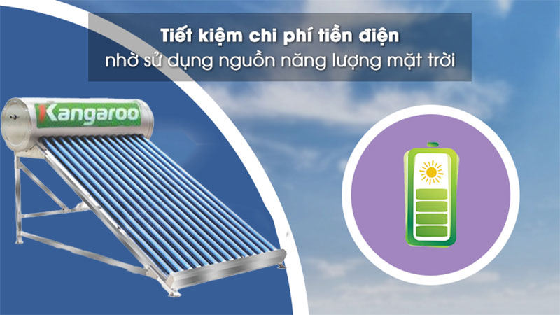 Máy nước nóng năng lượng mặt trời Kangaroo PT2426 - Hàng chính hãng