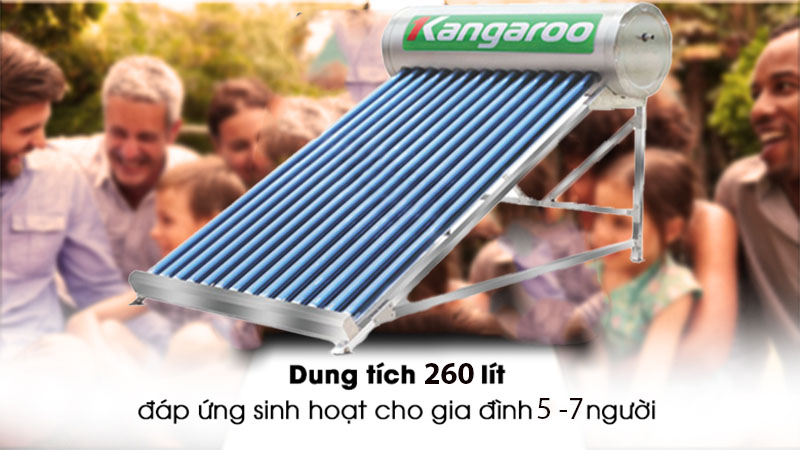 Máy nước nóng năng lượng mặt trời Kangaroo PT2426 - Hàng chính hãng