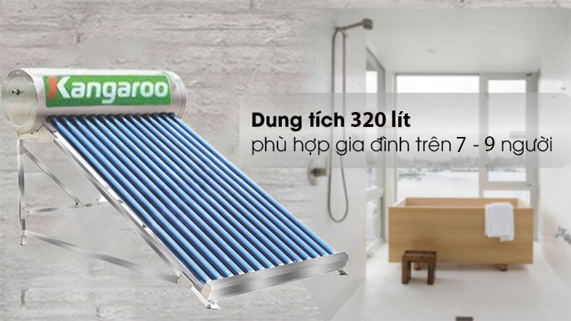 Máy nước nóng năng lượng mặt trời Kangaroo PT2832 - Hàng chính hãng