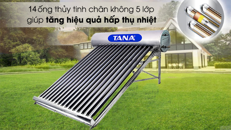 Ống thủy tinh của Máy nước nóng năng lượng mặt trời Tân Á TA-GO 58-14