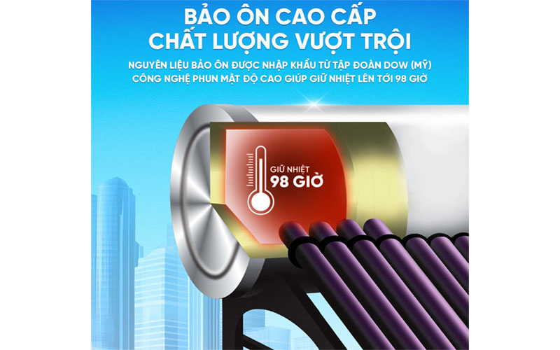 Lớp bảo ôn của Máy nước nóng năng lượng mặt trời Tân Á TA-GO 58-16
