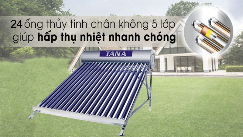 Máy nước nóng năng lượng mặt trời Tân Á TA-GO 58-24 - Hàng chính hãng