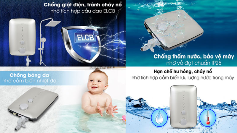 Máy nước nóng trực tiếp Beko 4500W BWI45S1D-242 - Hàng chính hãng