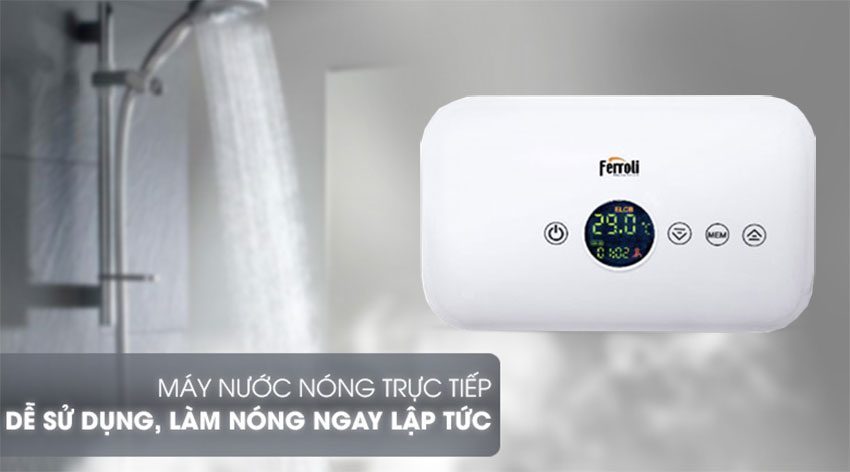 Chức năng của bình tắm nước nóng trực tiếp Ferroli RITA FS-4.5 DE