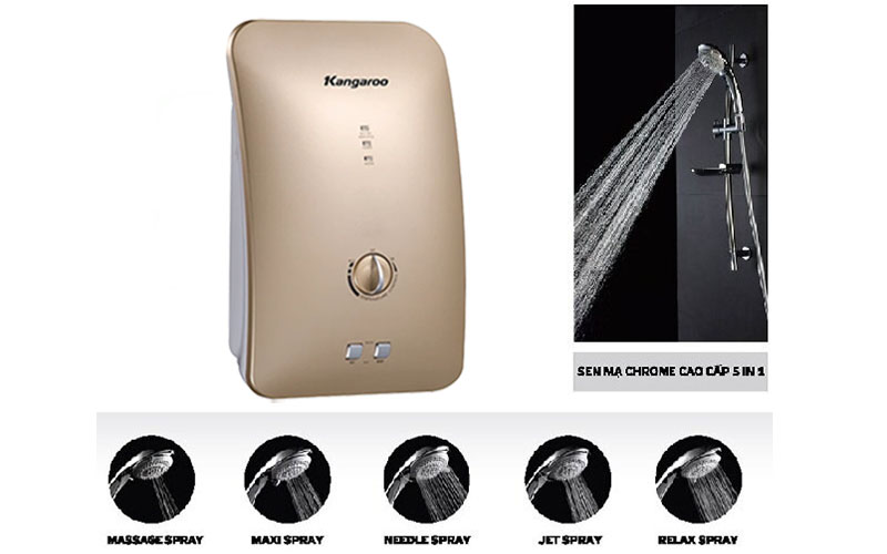 Máy nước nóng trực tiếp Kangaroo KG235Y - Hàng chính hãng