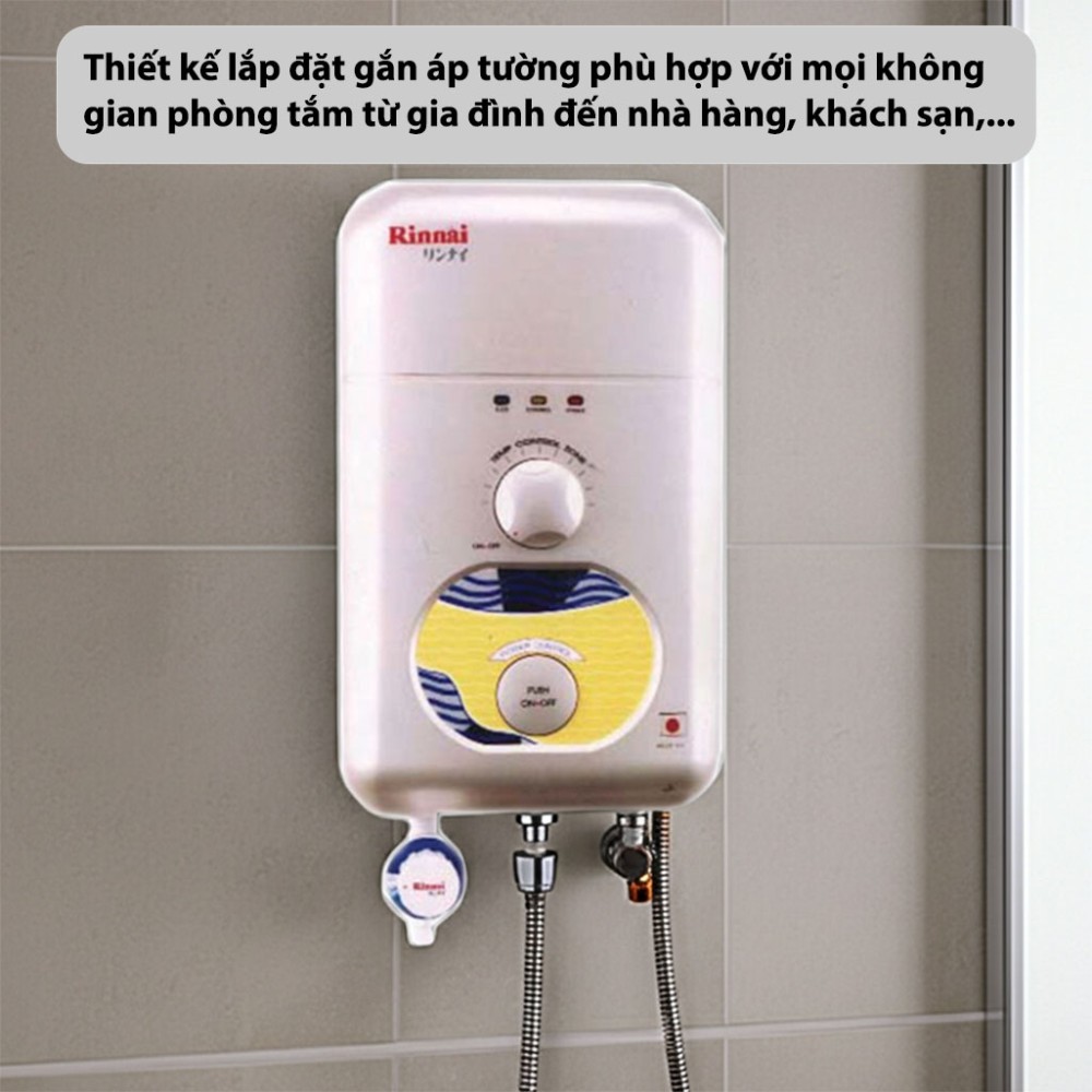 Máy nước nóng trực tiếp Rinnai RE-275WH(G) thiết kế đơn giản, dễ dàng lắp đặt