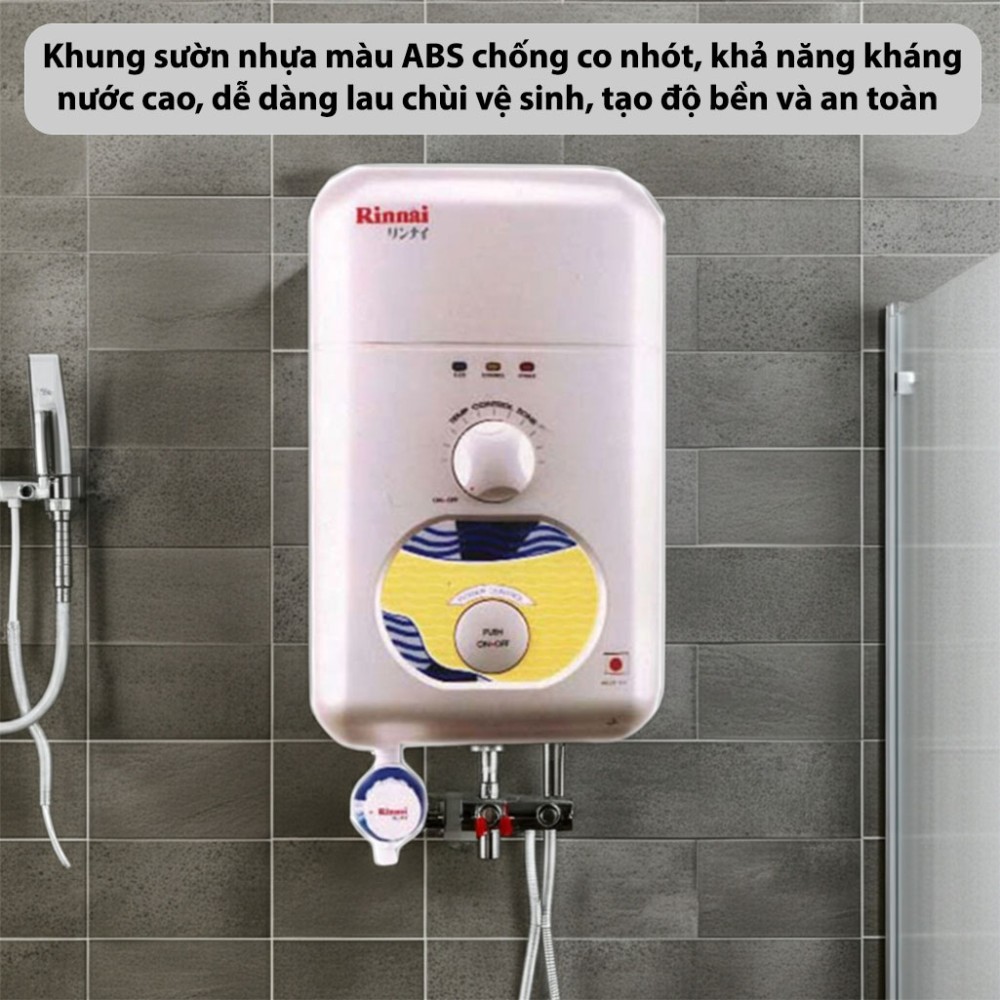 Máy nước nóng trực tiếp Rinnai RE-275WH(G) chất liệu cao cấp, bền bỉ, an toàn