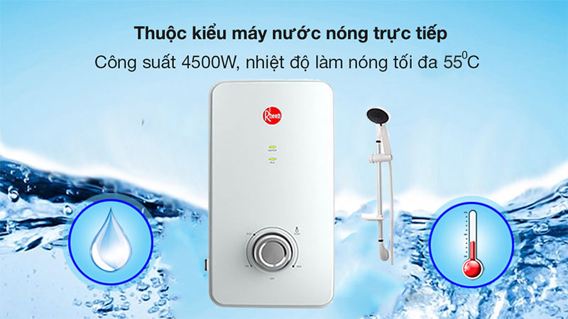 Máy nước nóng trực tiếp Rheem RH-688E-WT - Hàng chính hãng